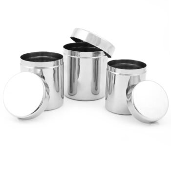 Cheforra Kitchen Container - Set of 3 | Premium Stainless Steel | 140ml, 250ml, 500ml