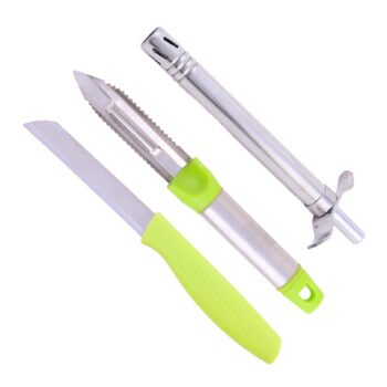 Cheforra Combo Set of Kitchen Knife 420 + Peeler + Gas Lighter - Set of 3 | Premium Stainless Steel