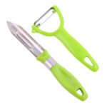 Cheforra Combo Set of Peelers - Set of 2 | Premium Stainless Steel | Traditional + Y-Peeler | PP Handle