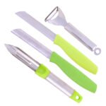0 Y-Peeler SS + Peeler – SS + Kitchen Knife 420 – Plain + Kitchen Knife 420 – Laser