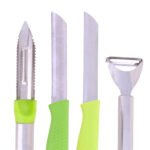 0 Y-Peeler SS + Peeler – SS + Kitchen Knife 420 – Plain + Kitchen Knife 420 – Laser