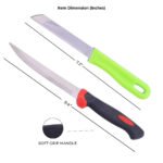 0 Kitchen Knife – Soft Grip + Universal Kitchen Knife