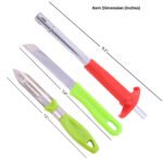 0 Universal Kitchen Knife + Peeler – PP + Gas lighter – SS ABS body